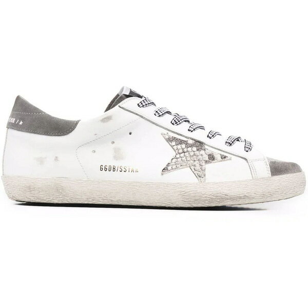 Golden Goose ゴールデングース メンズ スニーカー 【Golden Goose Super-Star White Grey Snakeskin】 サイズ US_10(28.0cm) White/Grey/Snakeskin