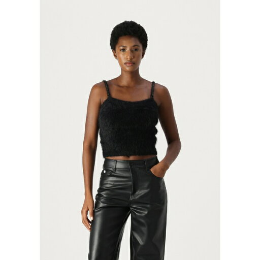 ゲス レディース カットソー トップス KEYLA - Top - jet black ゲス レディース カットソー トップス KEYLA - Top - jet black