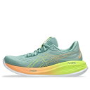 ASICS アシックス レディース スニーカー Light Celadon/Safety Yellow 【(WMNS) ASICS Gel-Cumulus 26 'Paris' 1012B741-750】 サイズ US_6.5(23.5cm)(4)