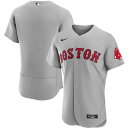 ナイキ メンズ ユニフォーム トップス Boston Red Sox Nike Road Authentic Team Jersey Gray