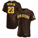 ナイキ メンズ ユニフォーム トップス Fernando Tats Jr. San Diego Padres Nike Road Authentic Player Jersey Brown