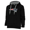 AeBOA fB[X p[J[EXEFbgVc AE^[ New England Patriots Antigua Women's Victory Chenille Pullover Hoodie Black