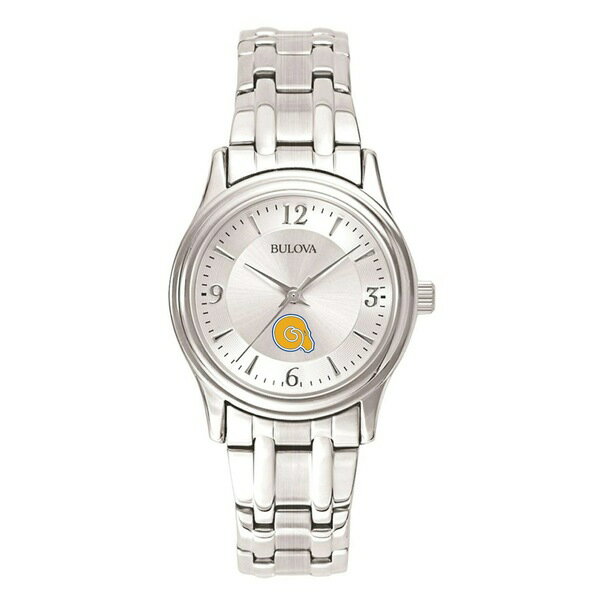 楽天astyブロバ レディース 腕時計 アクセサリー Albany State Golden Rams Women's Silver Dial Stainless Steel Quartz Watch Silver