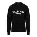 【送料無料】 バルマン メンズ ニット&セーター アウター Sweaters Black