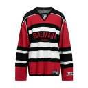 【送料無料】 バルマン メンズ ニット&セーター アウター Sweaters Red