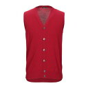 【送料無料】 フェランテ メンズ カーディガン アウター Cardigans Red