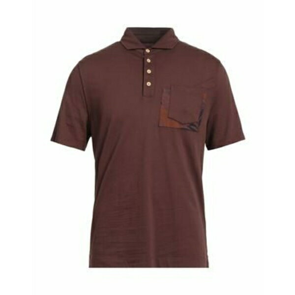 【送料無料】 ヘリテージ メンズ Tシャツ トップス Polo shirts Brown