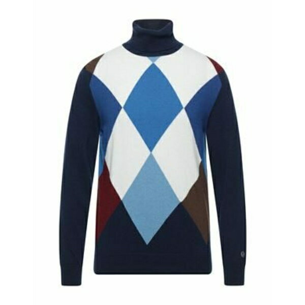 【送料無料】 エムキュージェイ メンズ ニット&セーター アウター Turtlenecks Blue