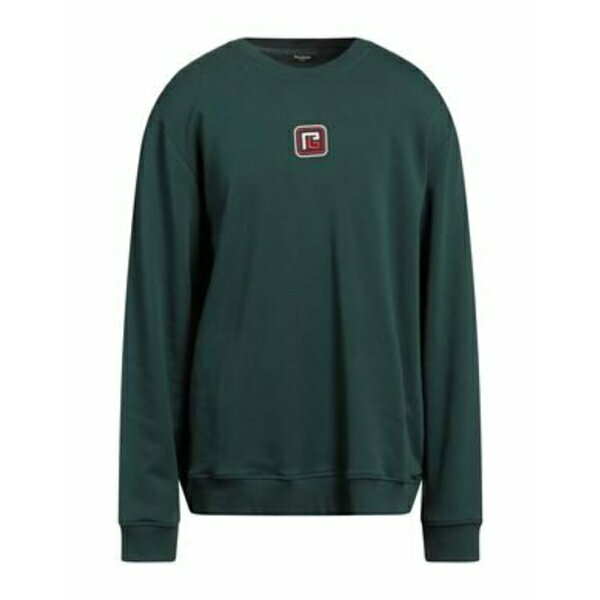 【送料無料】 バルマン メンズ パーカー・スウェットシャツ アウター Sweatshirts Green