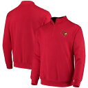 コロシアム メンズ パーカー・スウェットシャツ アウター Louisville Cardinals Colosseum Tortugas Logo QuarterZip Jacket Red