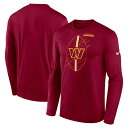 ナイキ メンズ Tシャツ トップス Washington Commanders Nike Legend Icon Long Sleeve TShirt Burgundy