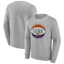 ファナティクス メンズ パーカー・スウェットシャツ アウター Phoenix Suns Fanatics Branded True Classics Vint Pullover Sweatshirt Heathered Gray