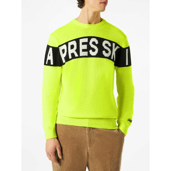 エムシーツーセイントバース メンズ ニット&セーター アウター Man Sweater With Apres Ski Lettering ..