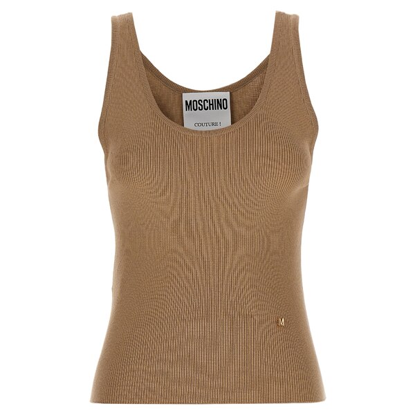 モスキーノ レディース カットソー トップス Knit Top Beige