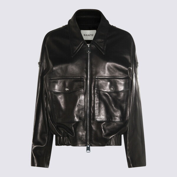  ǥ 㥱åȡ֥륾  Black Leather Jacket Black