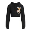【送料無料】 モスキーノ レディース パーカー・スウェットシャツ アウター Sweatshirts Black