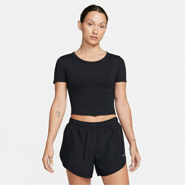 ナイキ レディース フィットネス スポーツ One Fitted Women's Dri-FIT Short-Sleeve Top Black