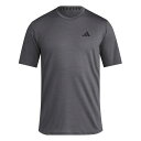 アディダス メンズ フィットネス スポーツ Train Essentials Feelready Training T-Shirt Mens Dk Grey H...