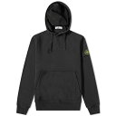 ストーンアイランド メンズ パーカー スウェットシャツ アウター Stone Island Garment Dyed Popover Hoody Black