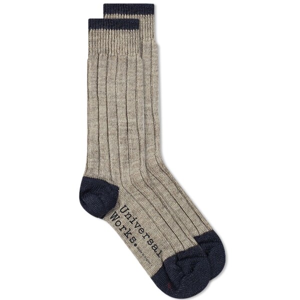 ユニバーサルワークス メンズ 靴下 アンダーウェア Universal Works Hike Sock Neutrals