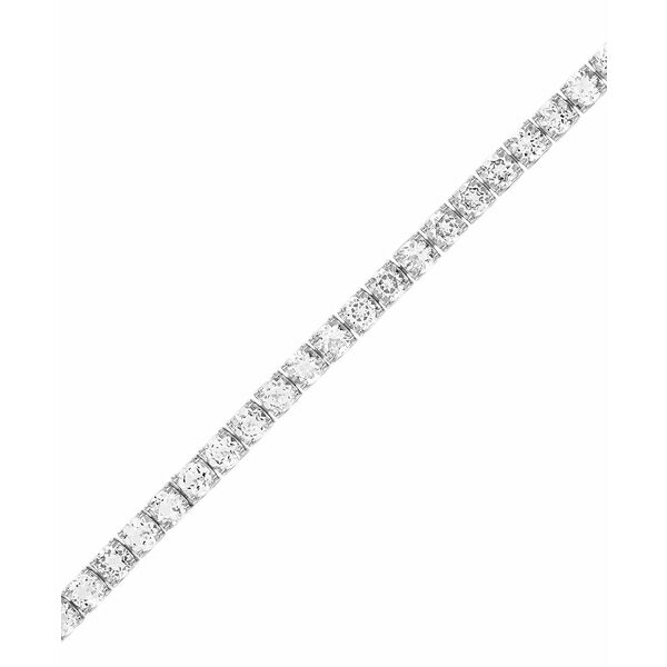 ブロバ レディース 腕時計 アクセサリー Men's Icon White Topaz (1/10 ct. t.w.) Tennis Bracelet in ..