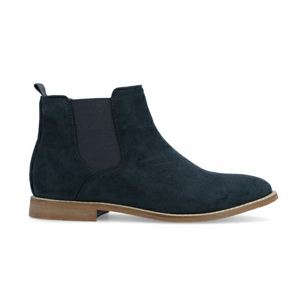 ヴァンセ カンパニー メンズ ブーツ シューズ Men's Marshall Tru Comfort Foam Pull-On Round Toe Chelsea Boots Blue