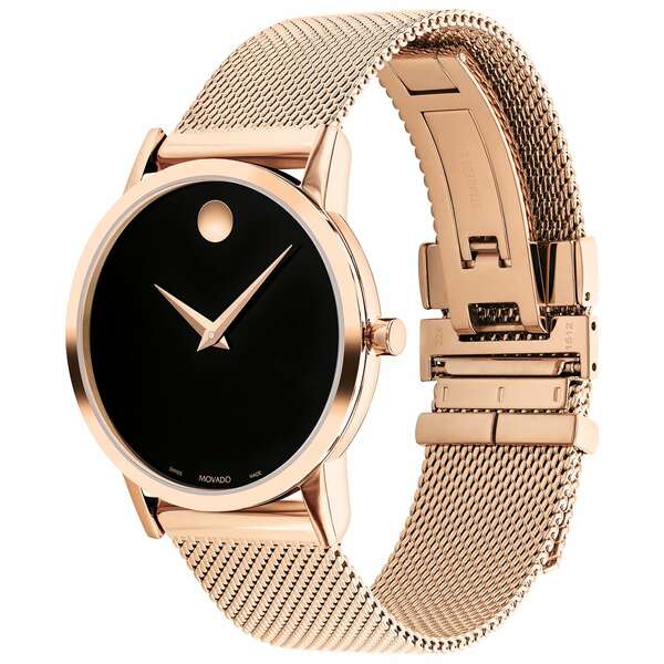 モバド モバド レディース 腕時計 アクセサリー Women's Museum Classic Swiss Quartz Red PVD Bracelet Watch 33mm Rose Gold