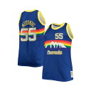 ミッチェル ネス レディース Tシャツ トップス Men 039 s Dikembe Mutombo Blue Denver Nuggets Big and Tall 1991-92 NBA 75th Anniversary Diamond Swingman Jersey Blue