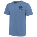 イメージワン メンズ Tシャツ トップス Georgia Southern Eagles Hyperlocal Comfort Colors TShirt Blue