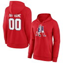 t@ieBNX fB[X p[J[EXEFbgVc AE^[ New England Patriots Fanatics Branded Women's Personalized Team Authentic Pullover Hoodie Red