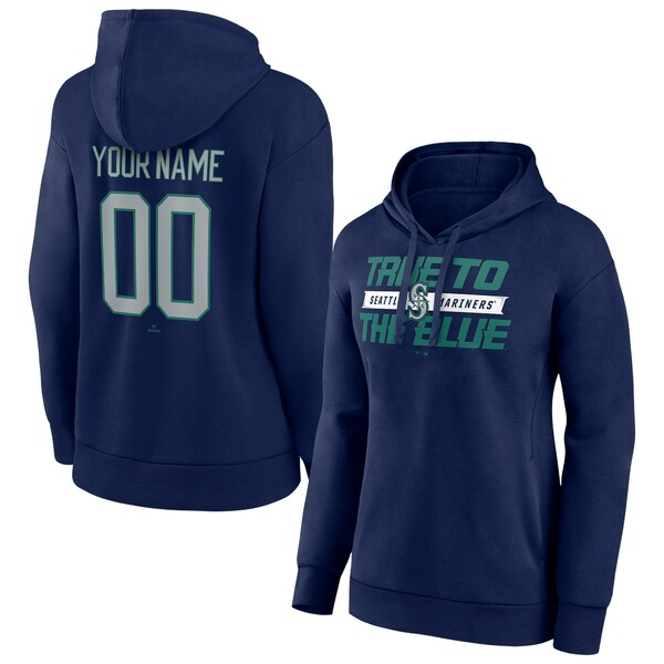 ファナティクス レディース パーカー・スウェットシャツ アウター Seattle Mariners Fanatics Branded Women's Personalized Hometown Legend Pullover Hoodie Navy