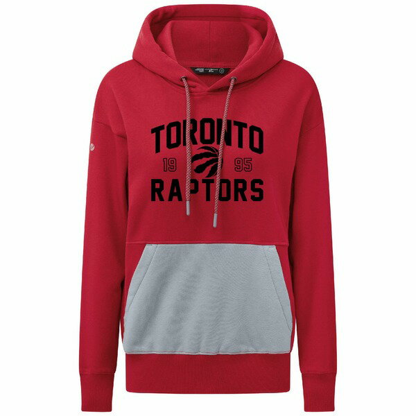 レベルウェア レディース パーカー・スウェットシャツ アウター Toronto Raptors Levelwear Women's Bonfire Pullover Hoodie Red