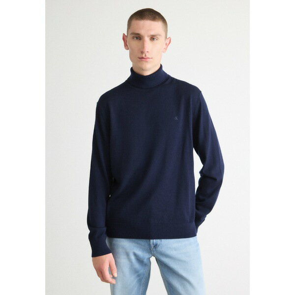 カルバンクライン メンズ ニット&セーター アウター T NECK - Jumper - dark sapphire(4)