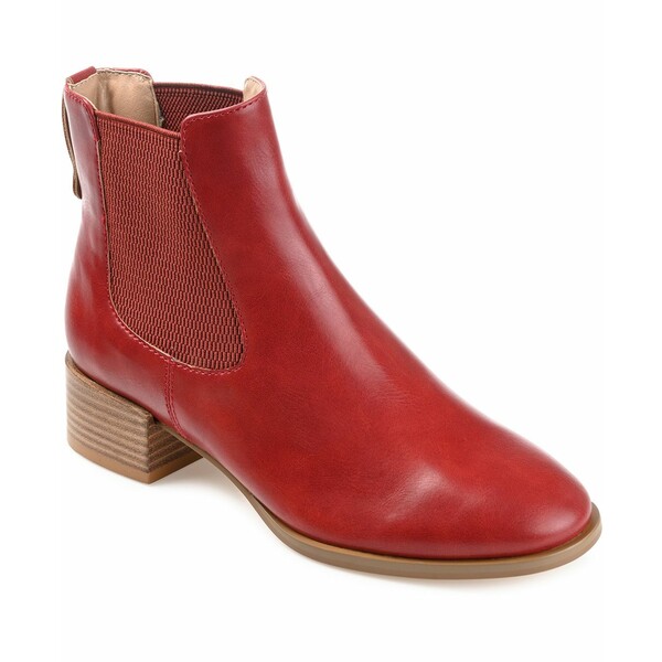 ジャーニーコレクション レディース ブーツ シューズ Women's Chayse Chelsea Booties Red
