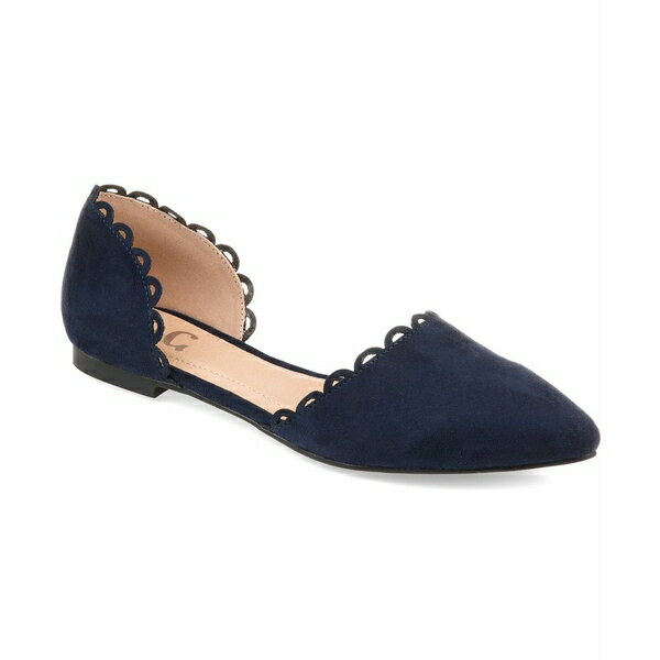 ジャーニーコレクション レディース サンダル シューズ Women's Jezlin Scalloped Flats Blue