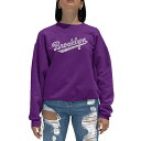 エルエーポップアート レディース パーカー・スウェットシャツ アウター Women's Crewneck Word Art Brooklyn Neighborh...