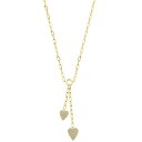 エフィー コレクション レディース ネックレス・チョーカー・ペンダントトップ アクセサリー EFFY Diamond Double Heart 18