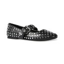 ディヴィドルチェビタ レディース サンダル シューズ Women's Mellie Buckle Strap Studded Mary Jane Flats Black Metal Stud