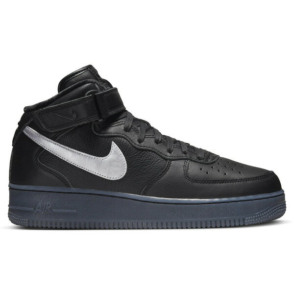 Nike ナイキ メンズ スニーカー 【Nike Air Force 1 Mid PRM】 サイズ US_11(29.0cm) Black Metallic Silver