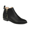 ジャーニーコレクション レディース ブーツ シューズ Women's Ellis Side Zip Ankle Booties Black
