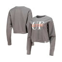 リーグカレッジエイトウェア レディース カットソー トップス Women's Graphite Florida Gators Classic Corded Timber Crop Pullover Sweatshirt Graphite(4)