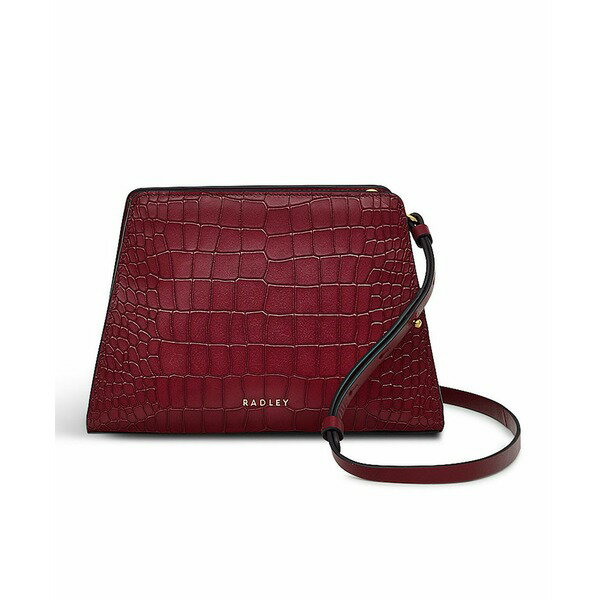 ラドリー ロンドン レディース ショルダーバッグ バッグ Glasshouse - Faux Croc Small Open Top Crossbody Bag Cranberry