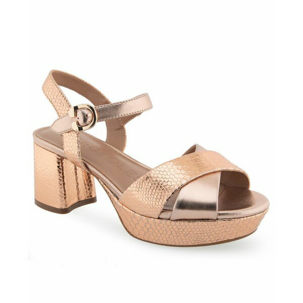 エアロソールズ レディース オックスフォード シューズ Women's Cosmos Platform Rose Gold Leather