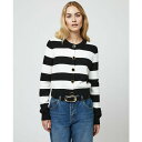 フレンチコネクション レディース ニット&セーター アウター Women's Nyrobi Striped Cardigan Black/Porcelain C...