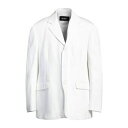 【送料無料】 ラフ・シモンズ メンズ ジャケット&ブルゾン アウター Blazers White