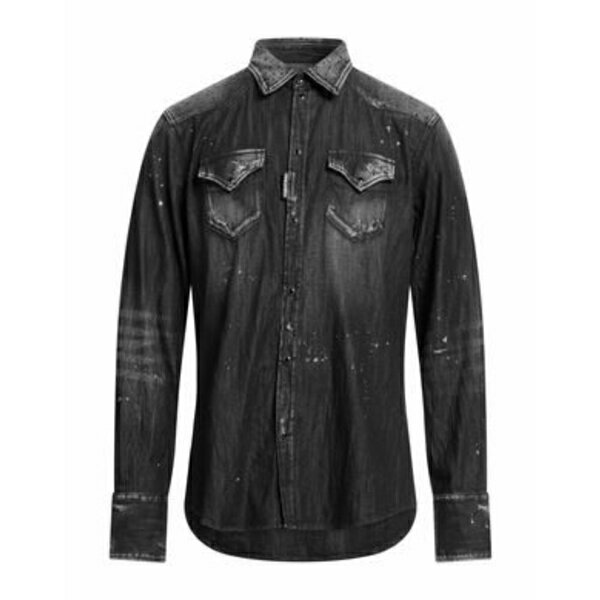 【送料無料】 ディースクエアード メンズ シャツ トップス Denim shirts Black