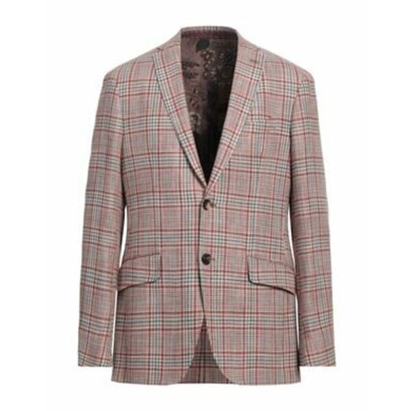 【送料無料】 エトロ メンズ ジャケット&ブルゾン アウター Blazers Red