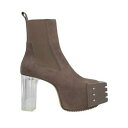 【送料無料】 リックオウエンス メンズ ブーツ シューズ Ankle boots Green