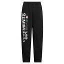 【送料無料】 ヴェトモン メンズ カジュアルパンツ ボトムス Pants Black