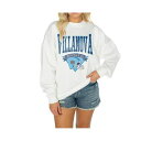 ゲームデイ レディース カットソー トップス Women's White Villanova Wildcats Good Vibes Premium Fleec...